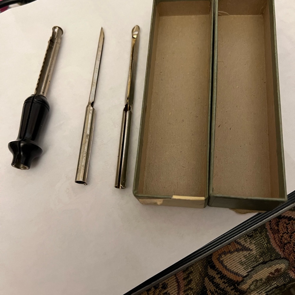 Vintage deluxe rug needle set no 690
